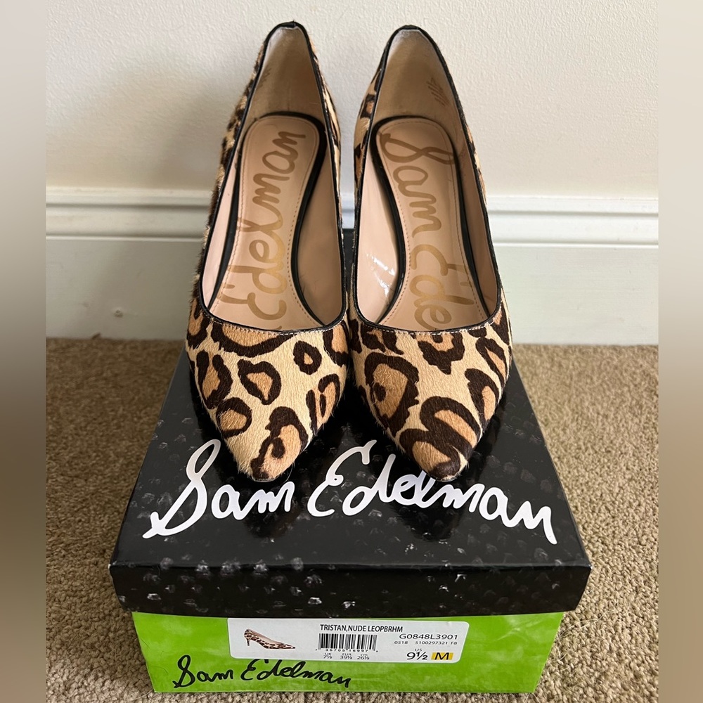 Sam Edelman Tristan Pump – Nude Leopard – Size 9.5M